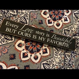 Beautiful wooden sign or shelf decor!